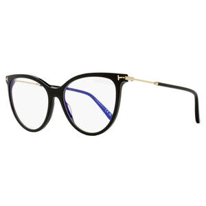 Tom Ford Magnetic Clip-on Eyeglasses TF5994-B 001 Black/Gold 56mm FT5994